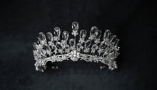 Load image into Gallery viewer, Regal Brilliance: Swarovski Crystal Bridal Tiara
