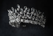 Load image into Gallery viewer, Regal Brilliance: Swarovski Crystal Bridal Tiara
