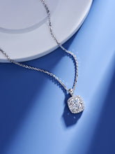 Cargar imagen en el visor de la galería, Dazzling 2.0 CT Natural Zircon Cushion Cut Diamond Necklace &amp; Earring Set

