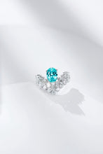 Load image into Gallery viewer, Exquisite Neon Blue Paraiba Ring with GRC Certification
