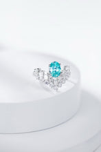 Cargar imagen en el visor de la galería, Exquisite Neon Blue Paraiba Ring with GRC Certification
