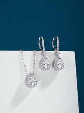 Cargar imagen en el visor de la galería, Captivating Pear Cut Water Drop Diamond Earrings &amp; Necklace Set
