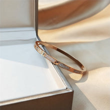 Charger l&#39;image dans la galerie, Eternal Embrace Silver Plated Bangle with Cubic Zirconia Accent
