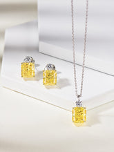 Charger l&#39;image dans la galerie, Dazzling Yellow Diamond Necklace and Earrings Set
