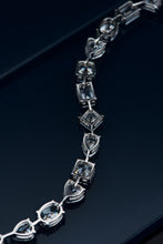 Charger l&#39;image dans la galerie, Geometric Brilliance: Natural Zircon Encrusted Gold-Plated Silver Bracelet
