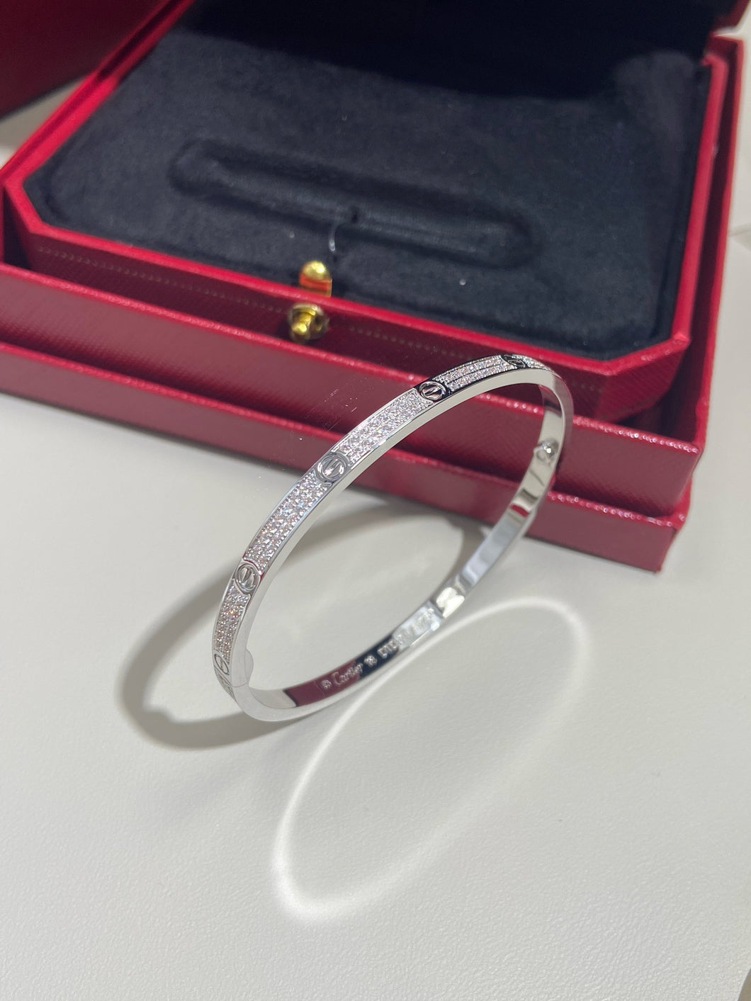 Eternal Embrace Silver Plated Bangle with Cubic Zirconia Accent