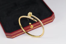 Load image into Gallery viewer, Twilight Sparkle Spiral Bangle Set in Silver with Gold Plating and Zircon
