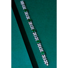 Charger l&#39;image dans la galerie, Lab-Grown Emerald Bracelet with Zircon Sparkle
